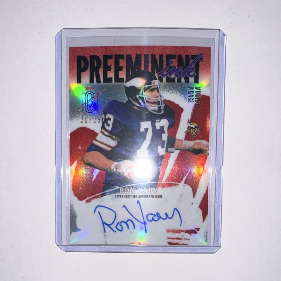 2025 Topps Signature Class Preeminent Ink Ron Yary #PI-RY card