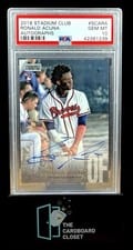 2018 Stadium Club Autographs Ronald Acuna #SCA-RA card