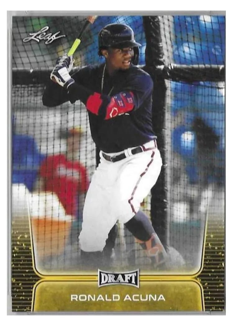 2020 Leaf Draft Base Set Ronald Acuna #2 card