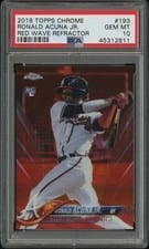 2018 Topps Chrome Ronald Acuna Jr. #193 card