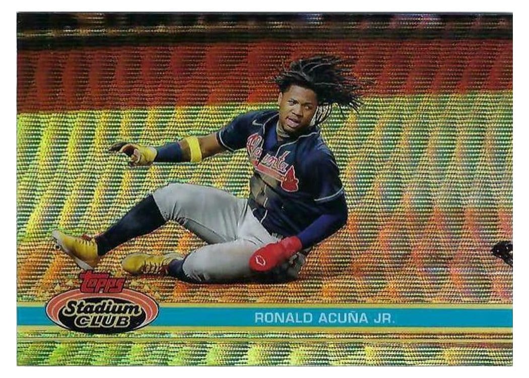 2021 Stadium Club Chrome Ronald Acuna Jr. #57 card