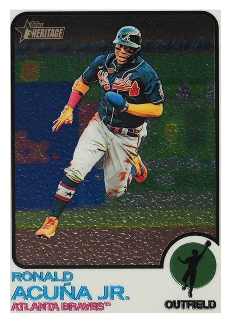 2022 Topps Heritage Base Set Ronald Acuña Jr. #223 card