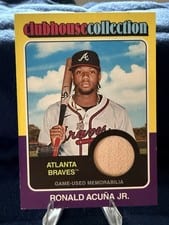 2024 Topps Heritage Clubhouse Collection Relic Ronald Acuña Jr. #CCR-RAC card