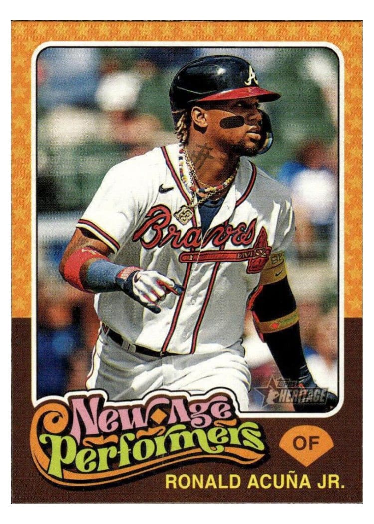 2024 Topps Heritage Mini New Age Performers Ronald Acuña Jr #NAP-10 card