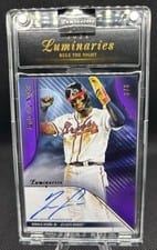 2024 Topps Luminaries Rule the Night Autographs Ronald Acuña Jr. #RN-RA card