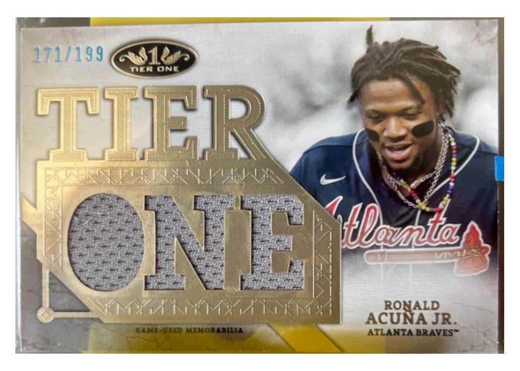 2024 Topps Tier One Die-Cut Relics Ronald Acuña Jr. #T1RD-RA card