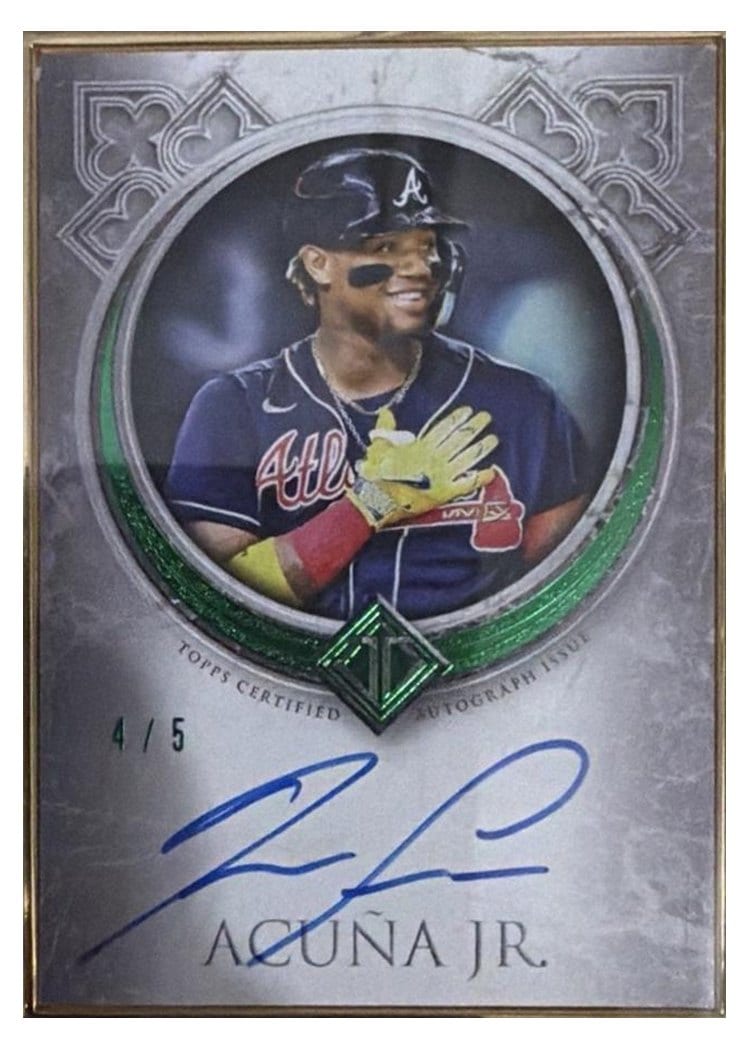 2024 Topps Transcendent Collection Autographs Ronald Acuña Jr. #TCA-RA card