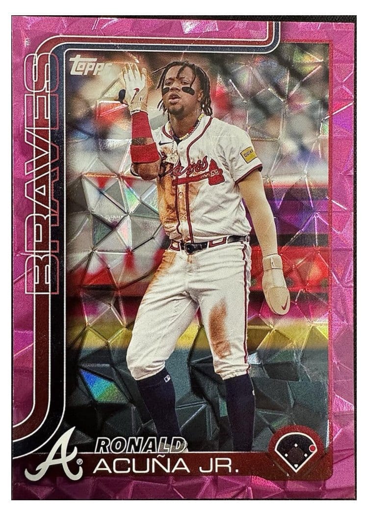 2025 Topps Ronald Acuna Jr. Pink Diamante Foil #207 card