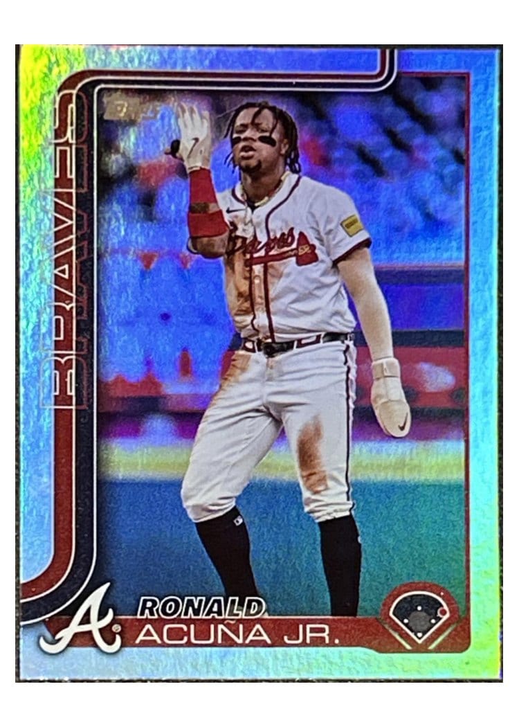 2025 Topps Ronald Acuna Jr. Aqua Foil #207 card