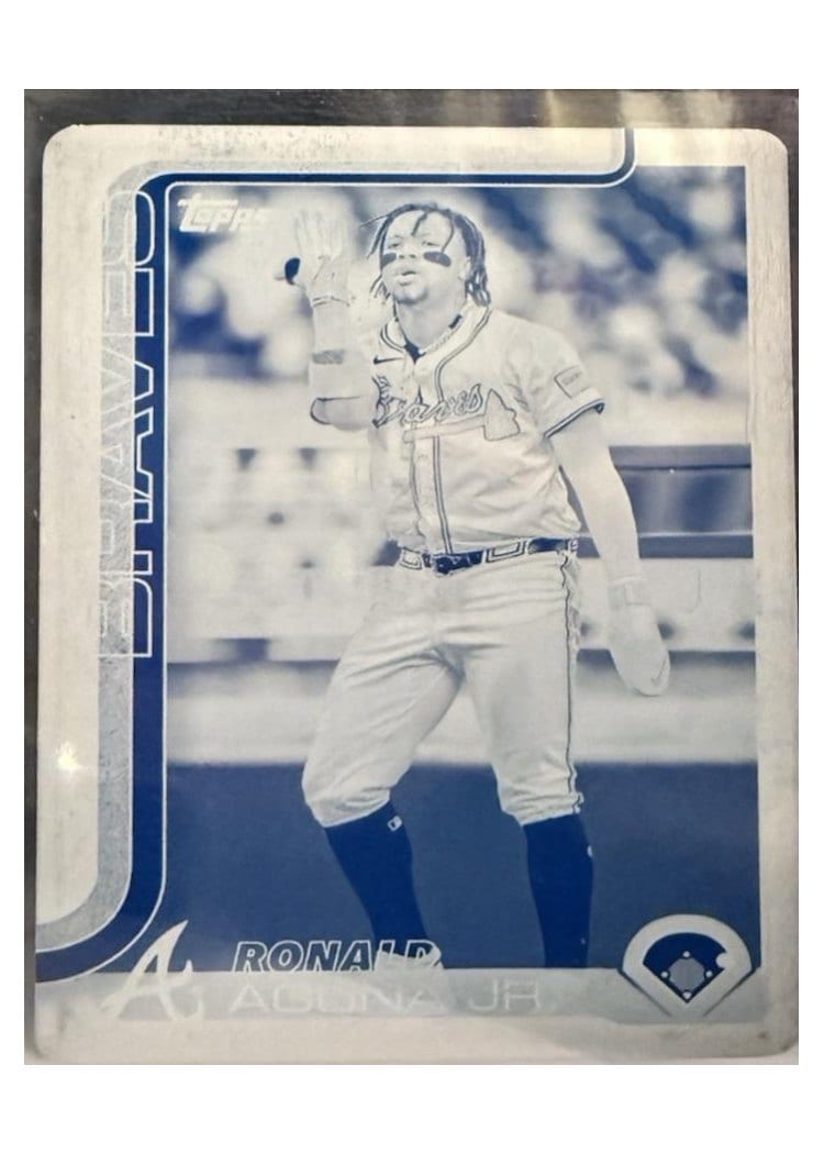 2025 Topps Ronald Acuna Jr. Printing Plate #207 card