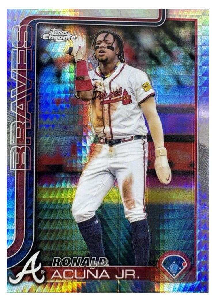 2025 Topps Chrome Ronald Acuna Jr. #257 card