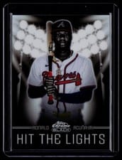 2025 Topps Chrome Black Hit the Lights Ronald Acuña Jr. #HTL-3 card