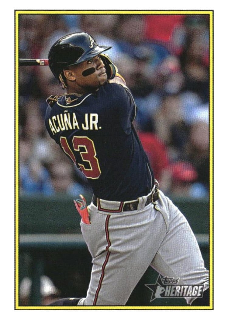 2025 Topps Heritage Through the Years Ronald Acuña Jr. #TTY-24 card