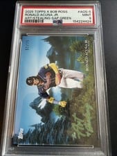 2025 Topps X Bob Ross: The Joy of Baseball Art of Stealing Ronald Acuña Jr. #AOS-5