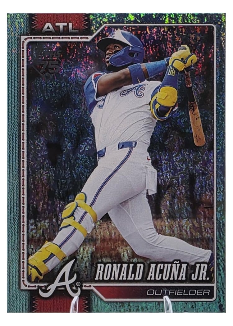 2026 Topps Ronald Acuna Jr. Aqua Holo #50 card