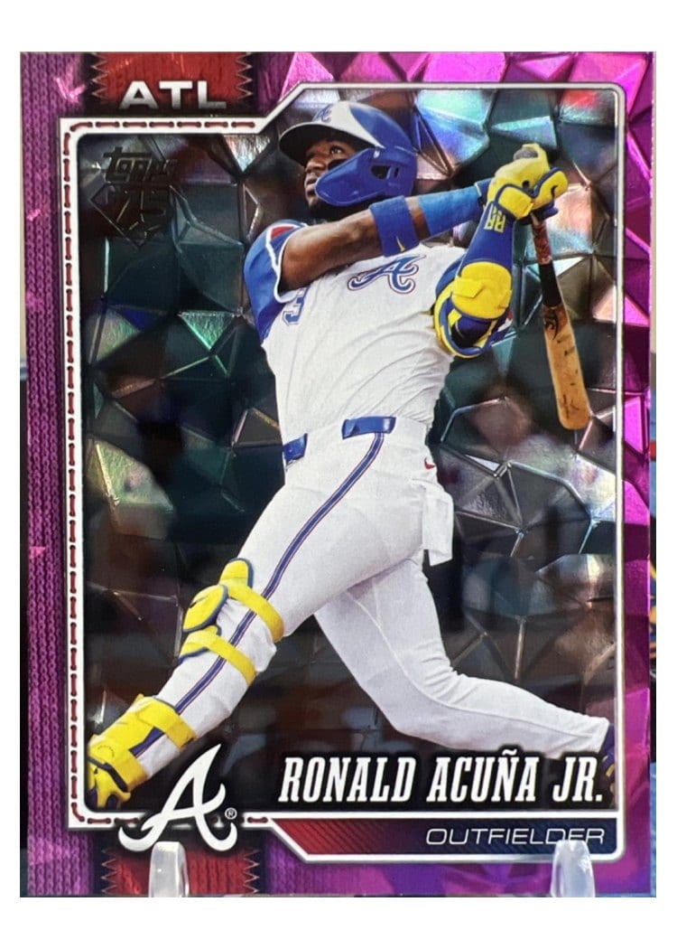 2026 Topps Ronald Acuna Jr. Pink Sandglitter #50 card