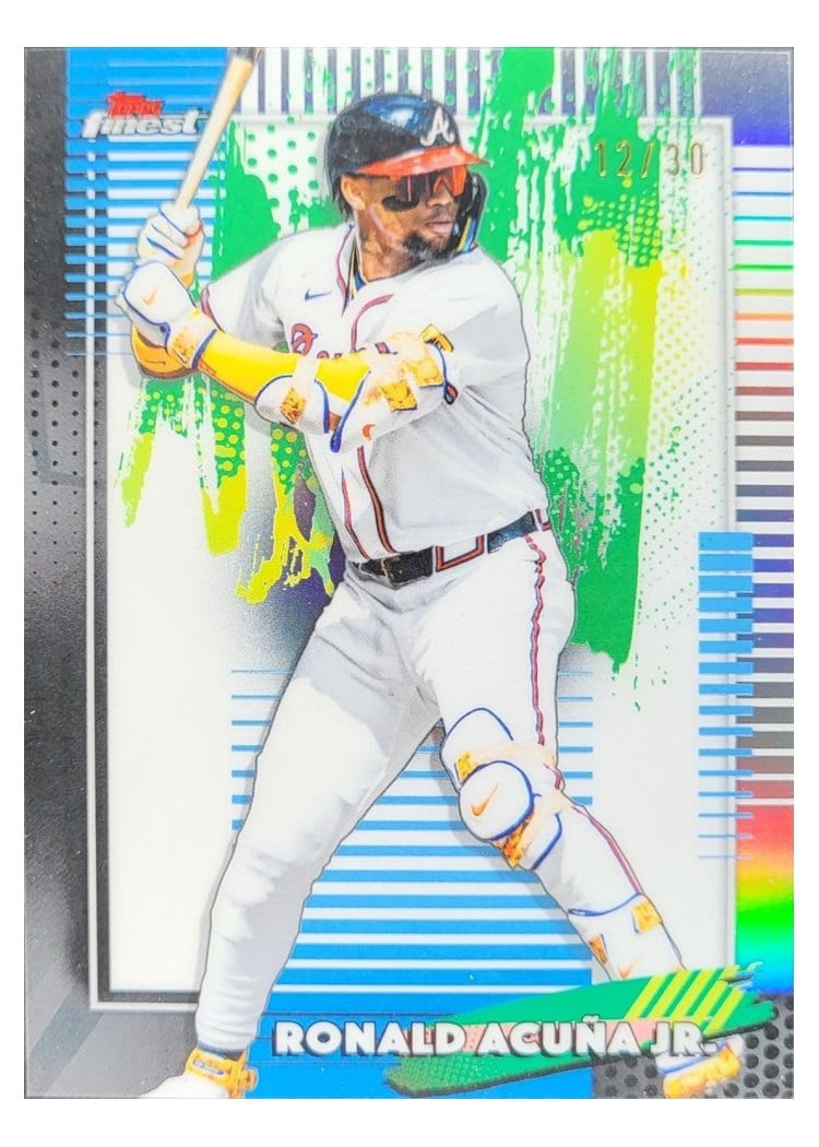 2026 Topps Finest Ronald Acuna Jr. White Refractor #22 card