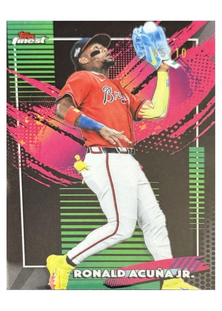 2026 Topps Finest Ronald Acuna Jr. Black Refractor #227 card