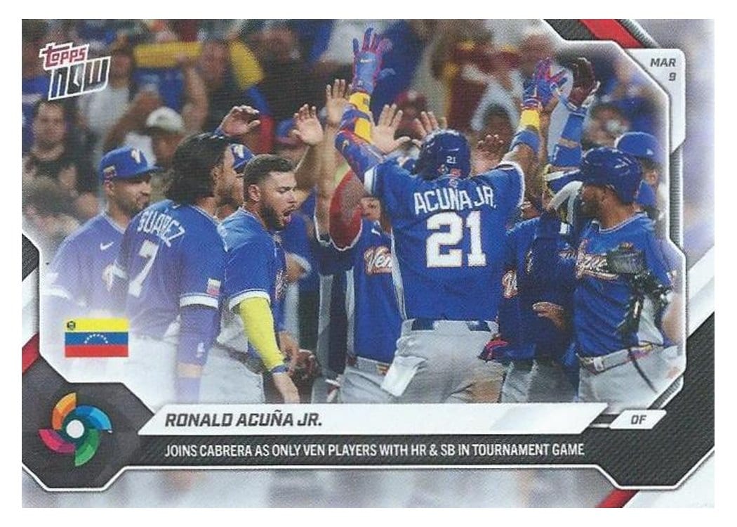 2026 Topps Now WBC Ronald Acuna Jr. #WB19 card