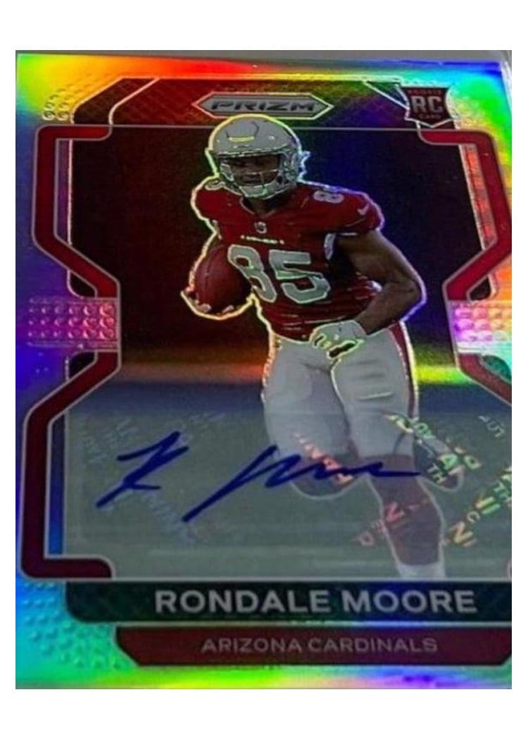 2021 Panini Prizm Base Set Rondale Moore Autograph Silver Prizm #347 card