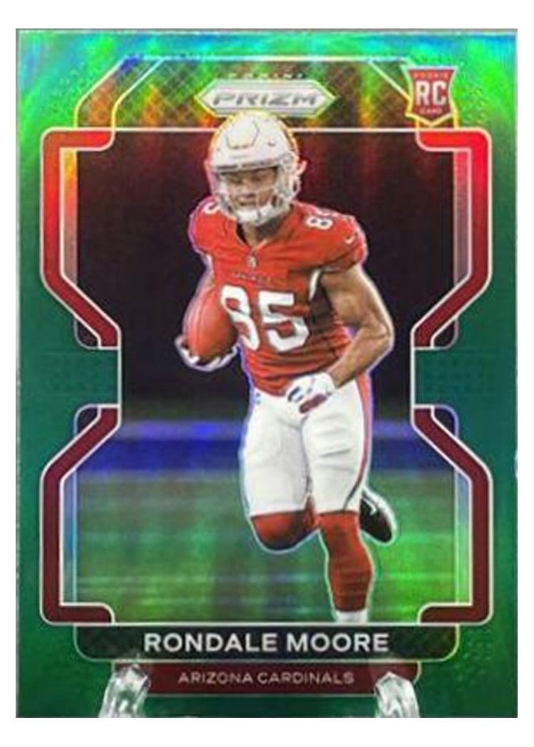 2021 Panini Prizm Base Set Rondale Moore Green Prizm #347 card