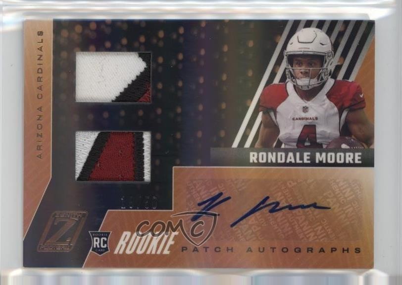 Rondale Moore 2021 Zenith Rookie Patch Autographs Copper card