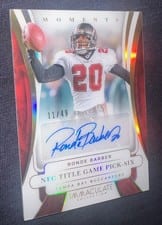 2025 Panini Immaculate Immaculate Moments Autographs Ronde Barber #13