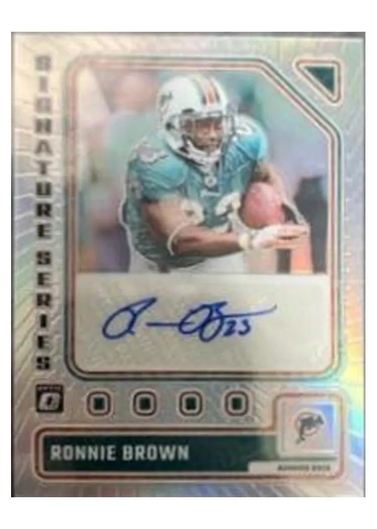 2023 Panini Donruss Optic Signature Series Ronnie Brown #SS-RN card