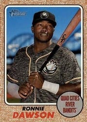2017 Topps Heritage Minor League Base Set Ronnie Dawson #119 card