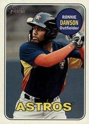 2018 Topps Heritage Minor League Base Set Ronnie Dawson #171 card