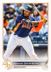 2022 Topps Base Set Ronnie Dawson #231 card