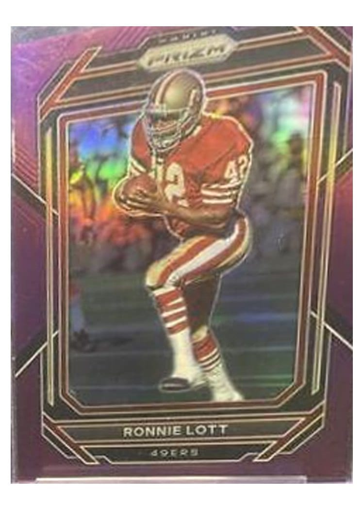 2022 Panini Prizm Base Set Ronnie Lott Purple #272 card