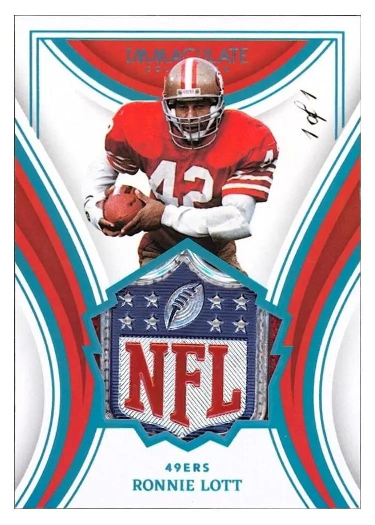 2023 Panini Immaculate HOF Jersey Ronnie Lott #28 card