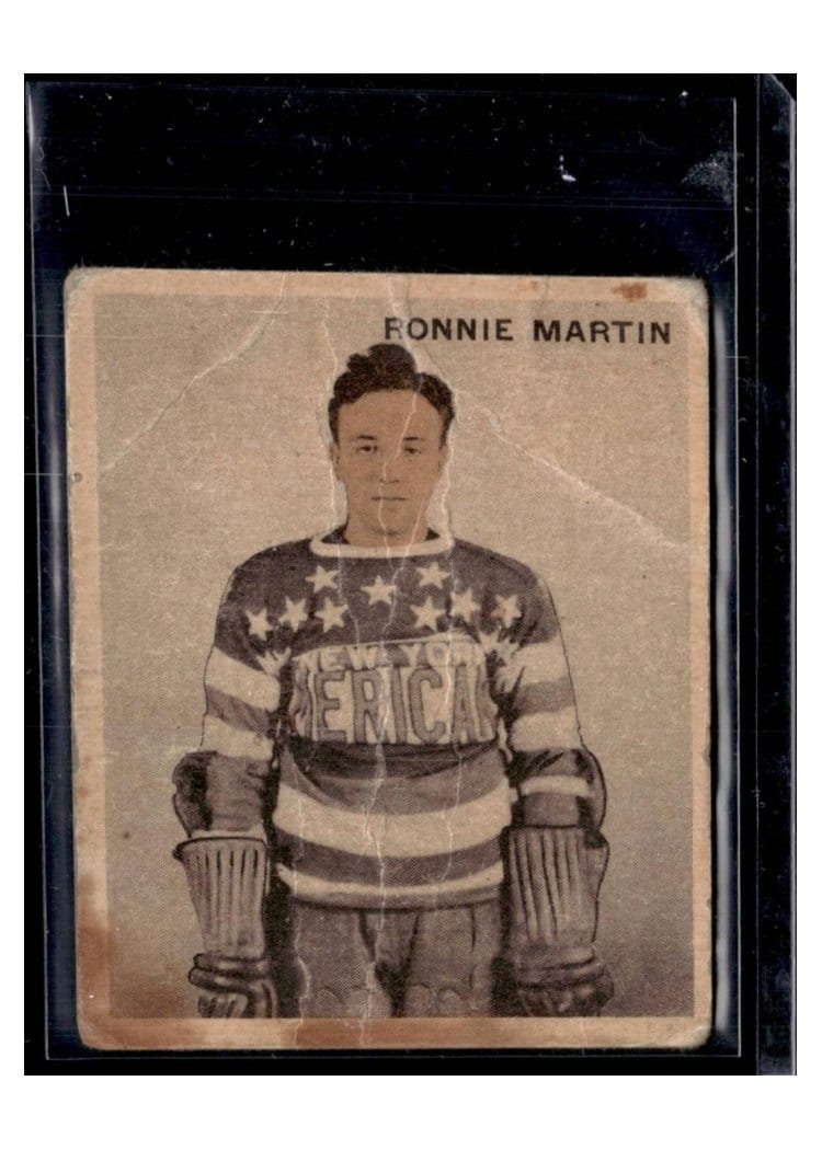 1933 World Wide Gum Ice Kings Ronnie Martin #7 card