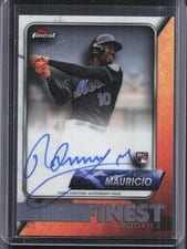 2024 Finest Rookies Autographs Ronny Mauricio #FR-RM card