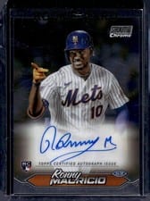 2024 Stadium Club Chrome Autographs Ronny Mauricio #SCCA-RM card