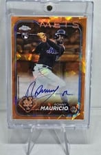 2024 Topps Chrome Update Sapphire Edition Autographs Ronny Mauricio #USA-RM card