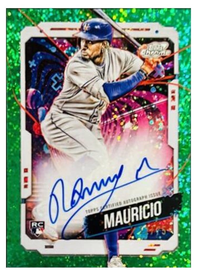 2024 Topps Cosmic Chrome Autographs Ronny Mauricio #CCA-RM card
