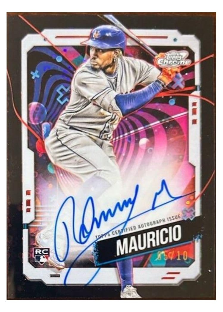 2024 Topps Cosmic Chrome Autographs Ronny Mauricio #CCA-RM card