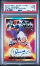 2024 Topps Cosmic Chrome Solar Flares Autographs Ronny Mauricio #SFA-RM card