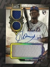 2024 Topps Triple Threads Rookie Autographed Relics Ronny Mauricio #RAR-RM card