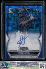 2023 Bowman Sapphire Edition Autographs Ronny Simon #BSPA-RSN card