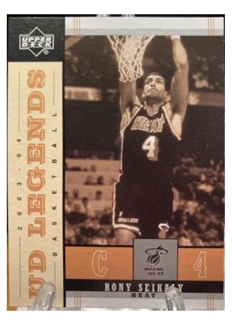 2003 Upper Deck Legends Throwback Rony Seikaly #50 card