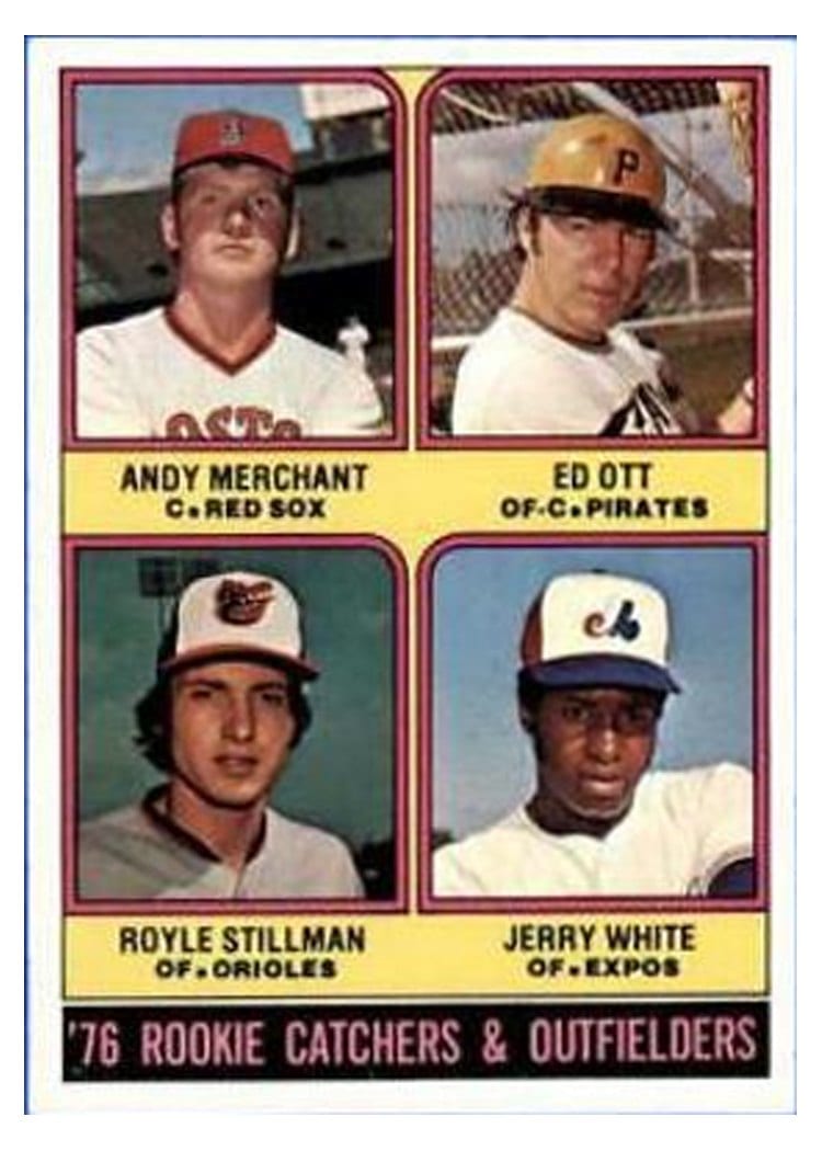 1976 Topps Rookie Catchers & Outfielders #594 card