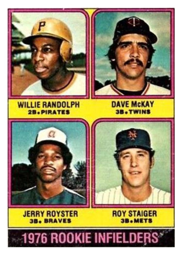 1976 Topps Rookie Infielders #592 card