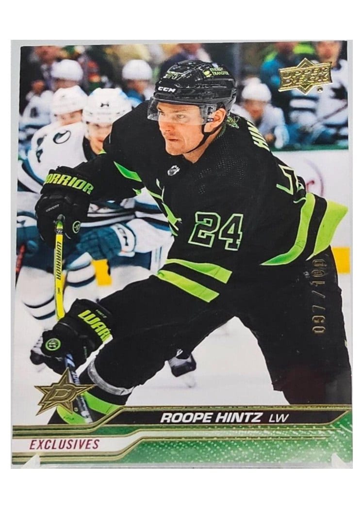 2023-24 Upper Deck Base Set Roope Hintz #55 card