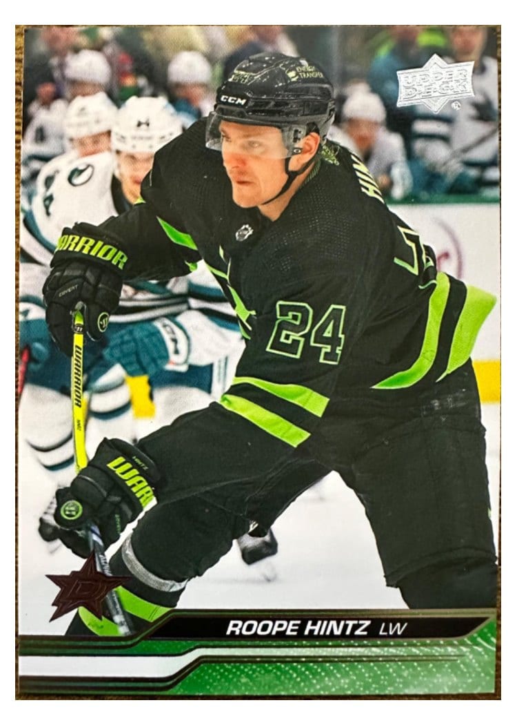 2023-24 Upper Deck Base Set Roope Hintz #55 card