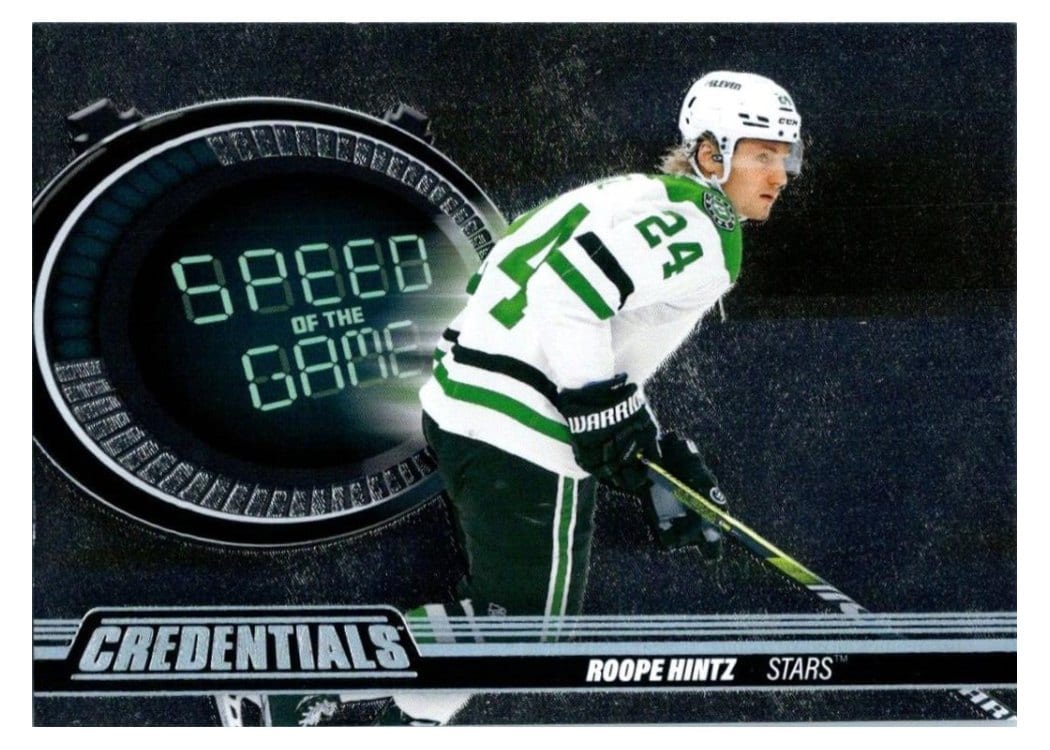 2023-24 Upper Deck Credentials Speed of the Game Stars Roope Hintz #SG24 card