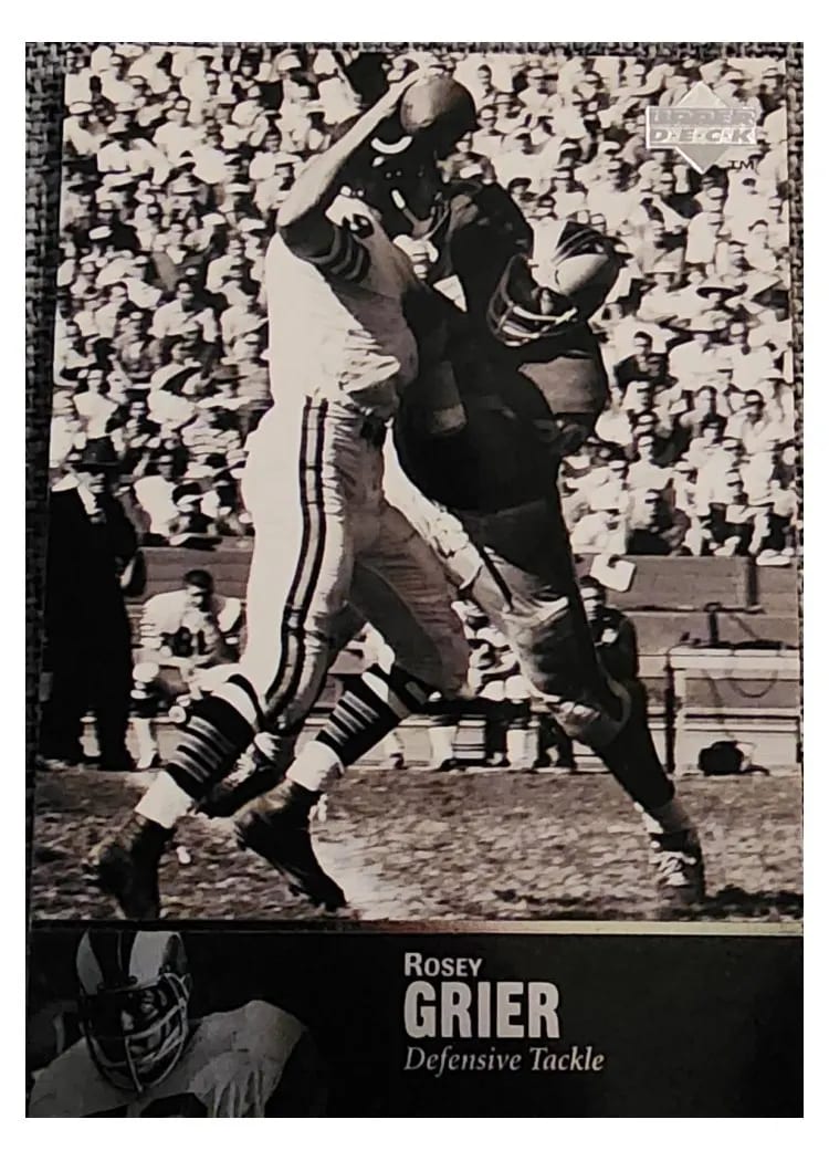 1997 Upper Deck Legends Roosevelt Grier #109 card