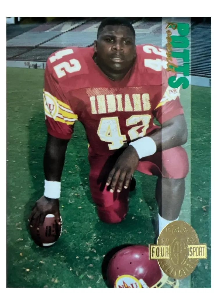 1993 Classic Four Sport Roosevelt Potts #122 card